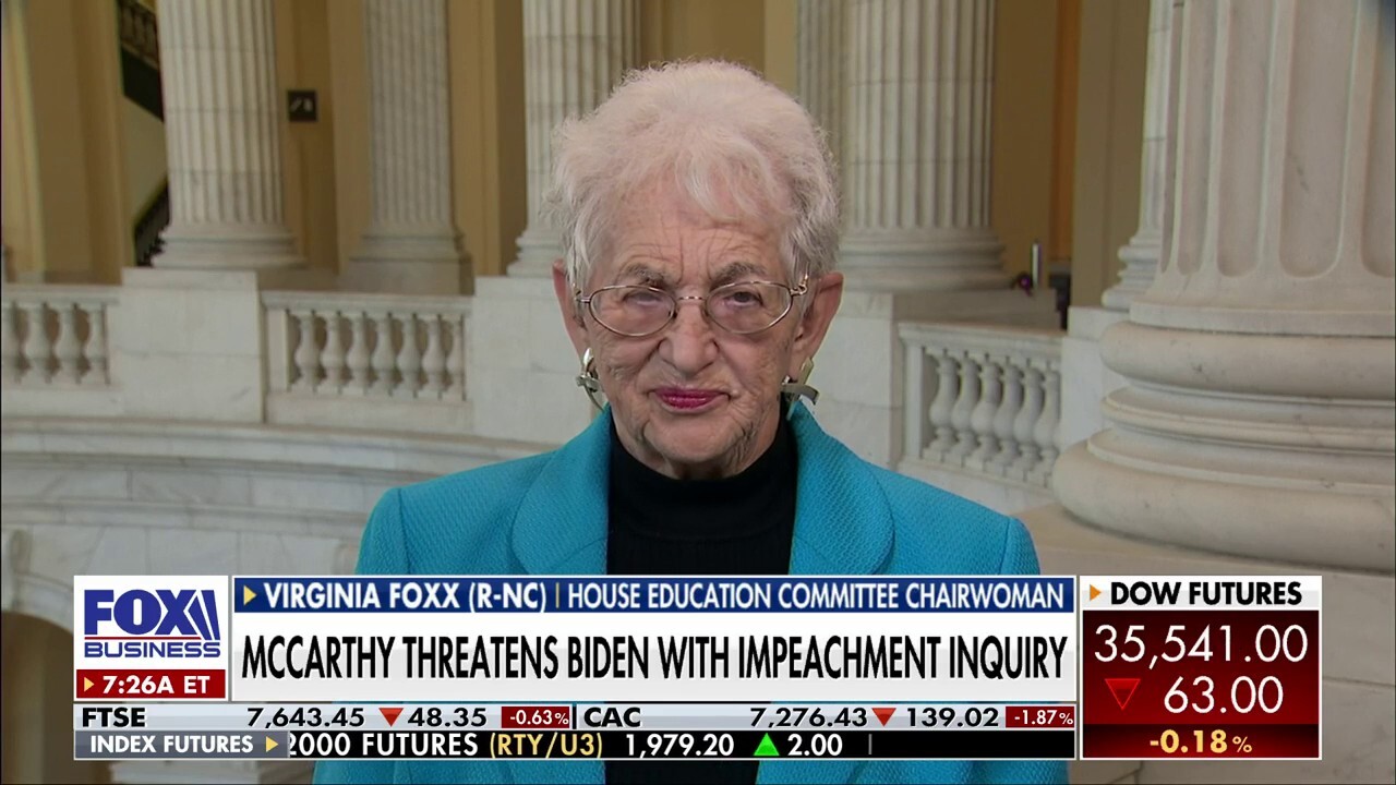 Rep. Virginia Foxx, R-N.C., joins ‘Mornings with Maria’ to discuss Speaker McCarthy’s threat to launch an impeachment inquiry against President Biden. 