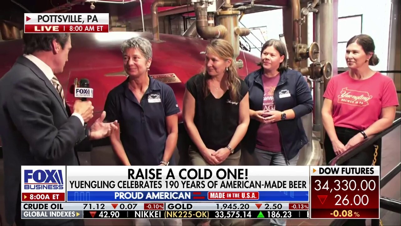 FOX Business' Jeff Flock reports from the Yuengling brewery in Pottsville, Pennsylvania, to speak to the Yuengling sisters who are leading America's oldest beer company.